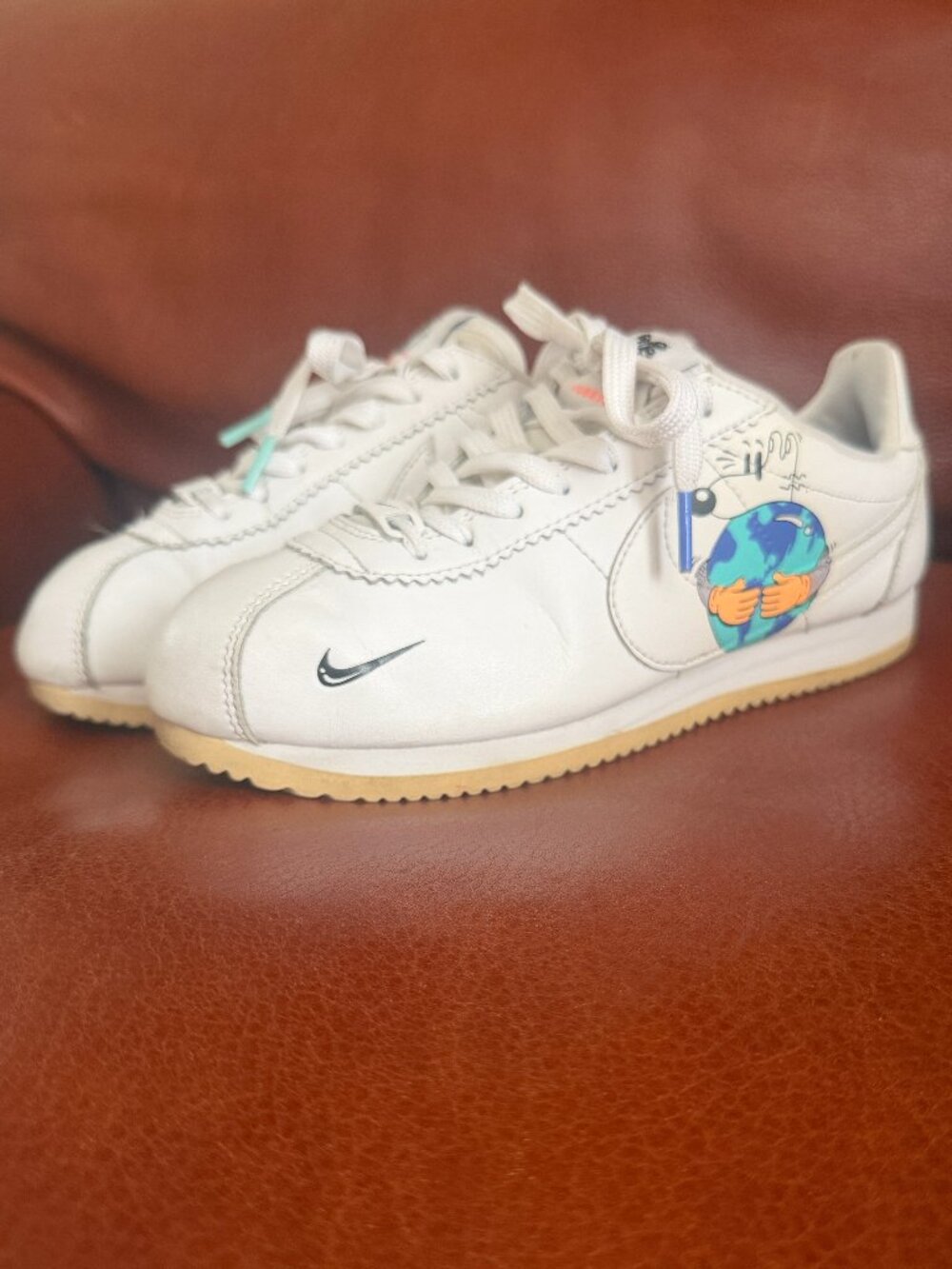 NIKE CORTEZ FLYLEATHER QS x STEVE HARRINGTON 'Earth Day' SIZE: 6 Men /7.5 Women